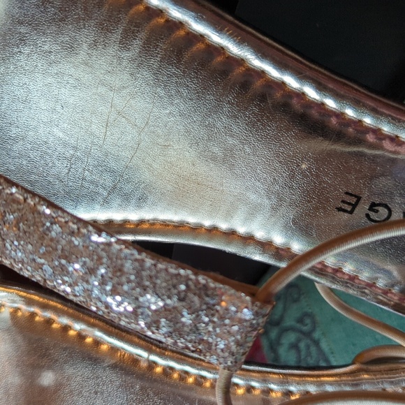 Rampage Patience Silver T Strap sandals 7.5 M Glitz Glam Summer - Picture 10 of 12